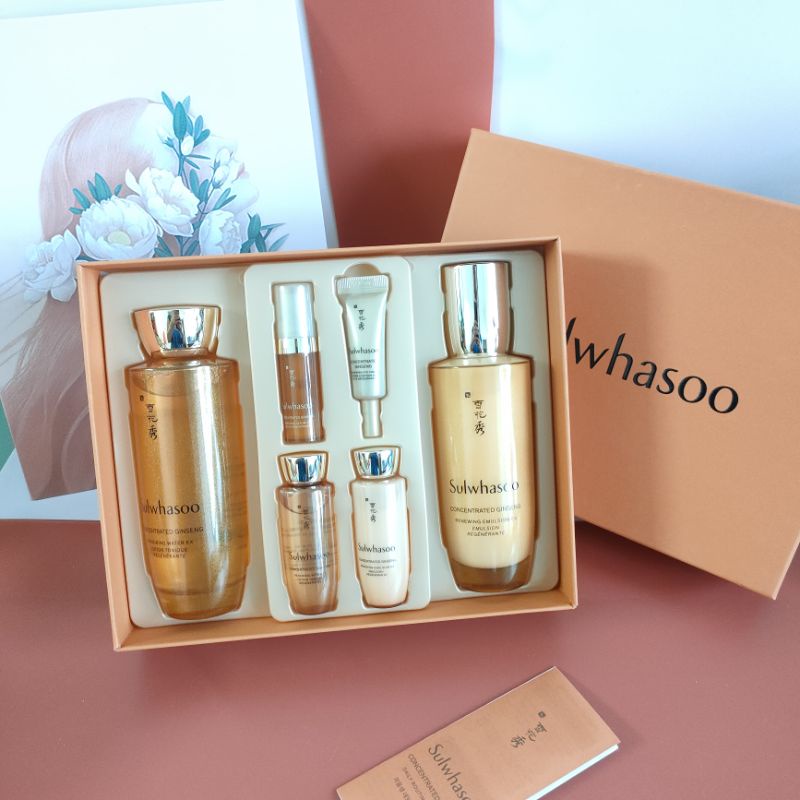 Set dưỡng nhân sâm sulwhasoo hoa hồng sữa dưỡng