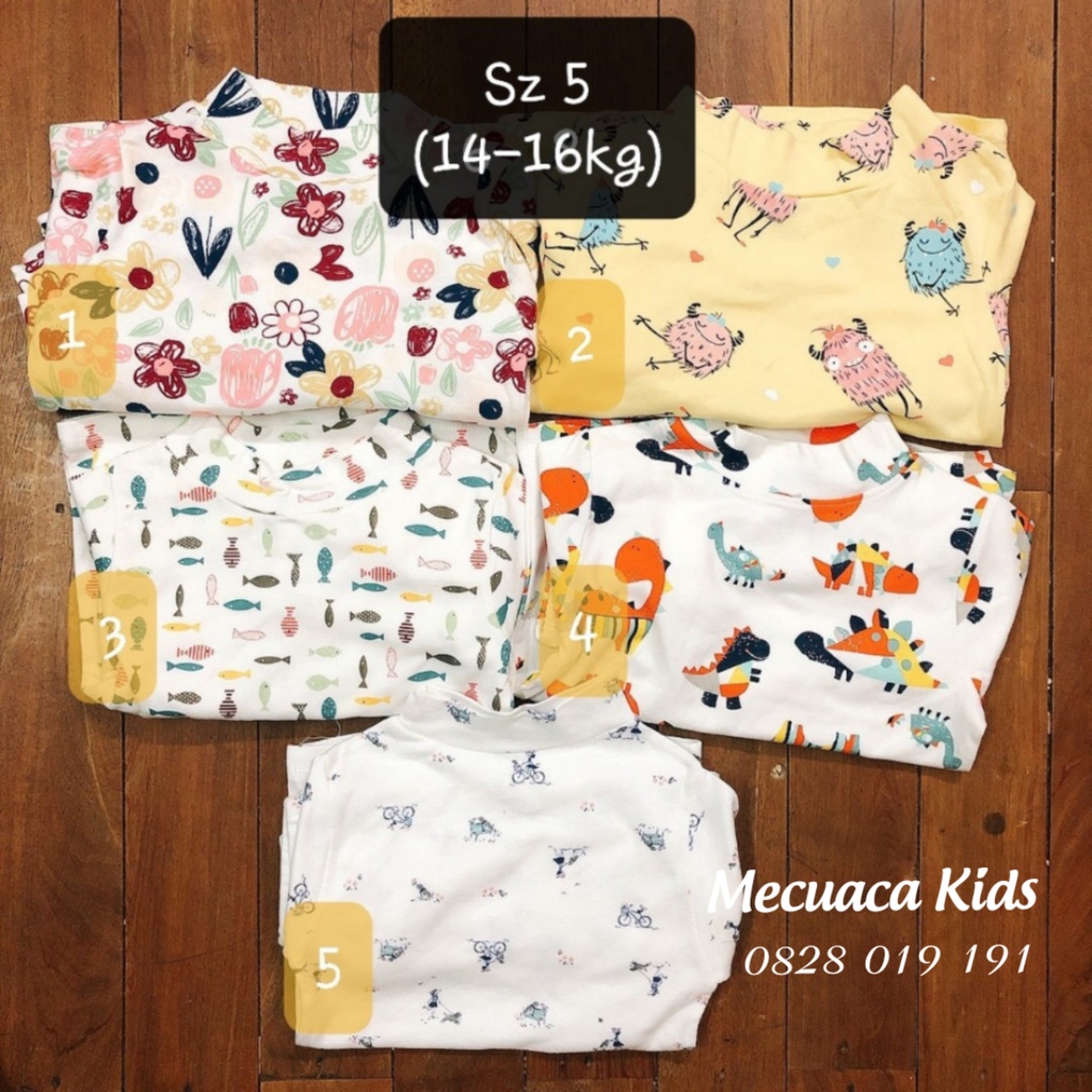 [8-25kg] Bộ mặc nhà thu đông, bộ cotton cổ 3 cm cho bé/bé trai/bé gái