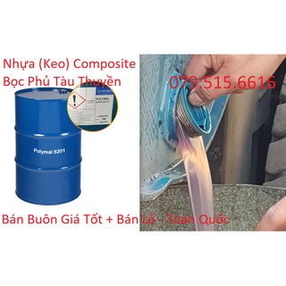 Nhựa (Keo) Bọc Phủ Tàu Thuyền (1Kg) + Chất Đóng Rắn (Tỉ lệ theo lượng nhựa)