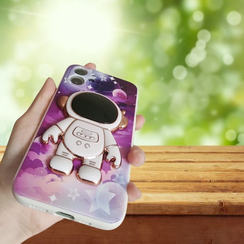 [Giá đỡ phi hành gia] Ốp iphone cho 13pro/13promax/12pro/xr/xsmax/6/7/8/plus ốp lưng iphone phi hành gia 3D viền vuông