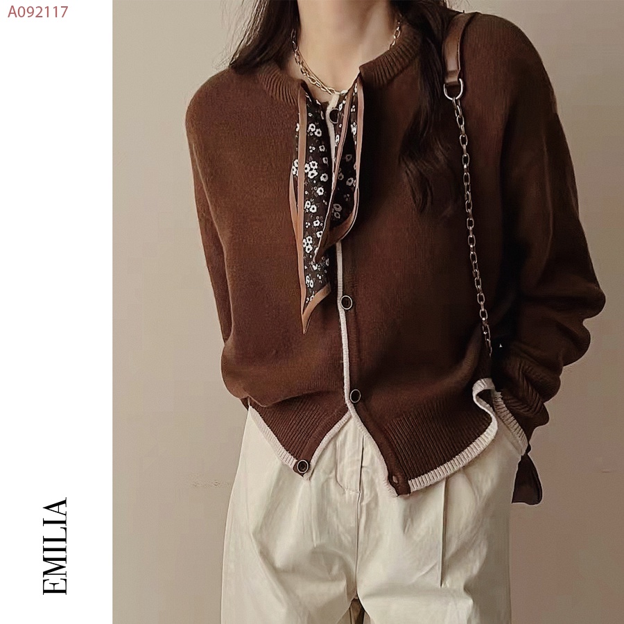 Áo len cổ khăn lụa phong cách Hàn Quốc A092117 | BigBuy360 - bigbuy360.vn