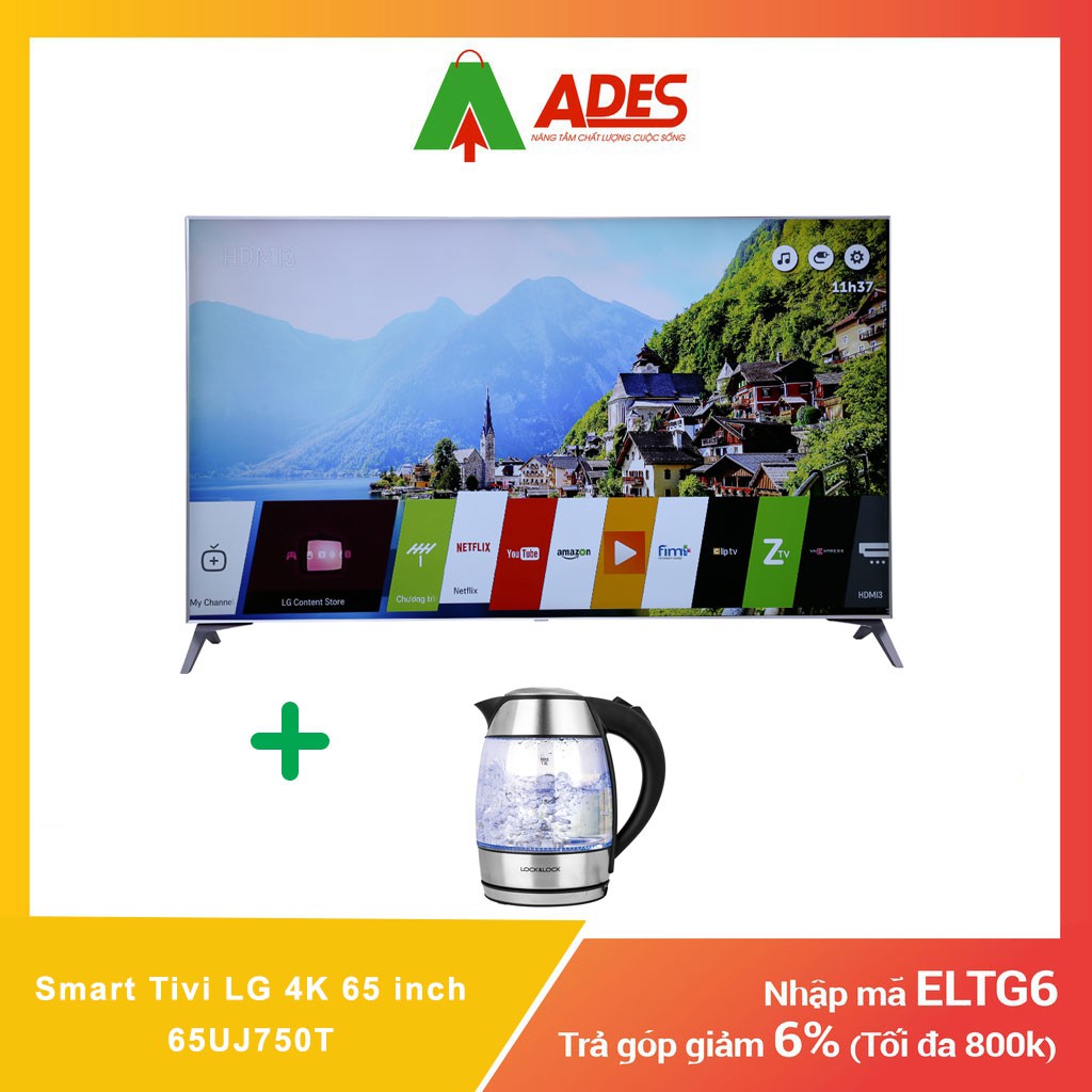 Smart Tivi LG 4K 65 inch 65UJ750T | Chính hãng, Giá rẻ