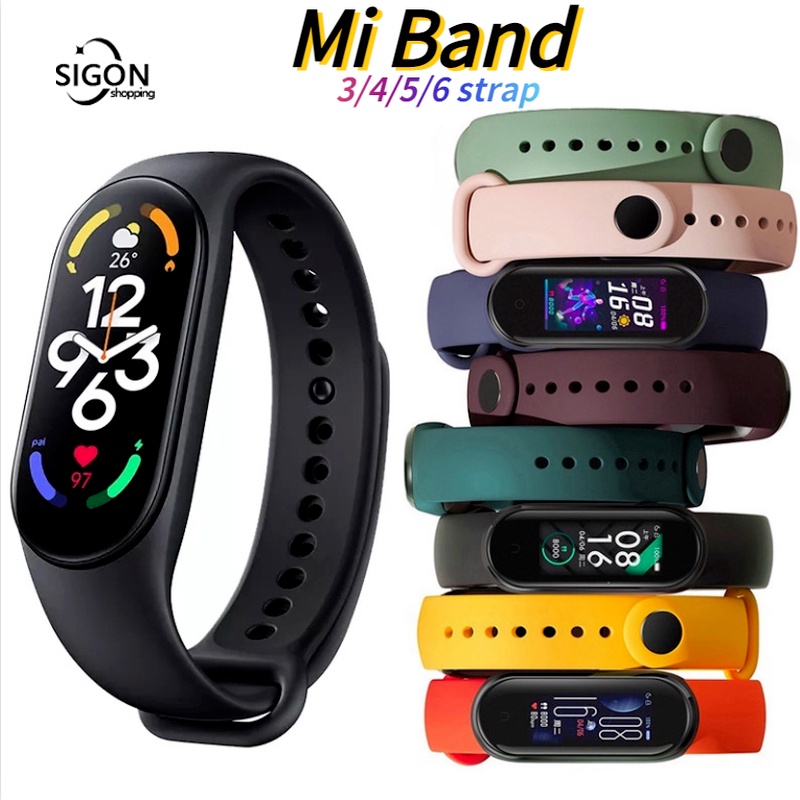 DâY đỒNg Hồ Mi Band XIAOMI Dây Đeo Thay Thế Cho Đồng Hồ Thông Minh Mi Band 3-6 B