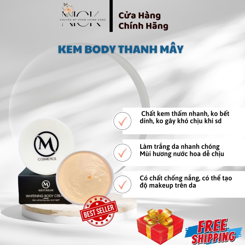 Kem Body Mây Cream - Thanh Mây Cosmetics