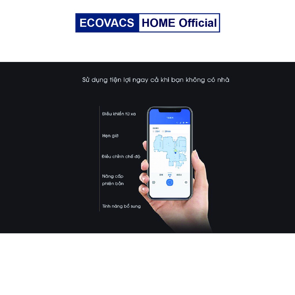 ✅ Robot hút bụi lau nhà thông minh Ecovacs Deebot T5 Fun chính hãng