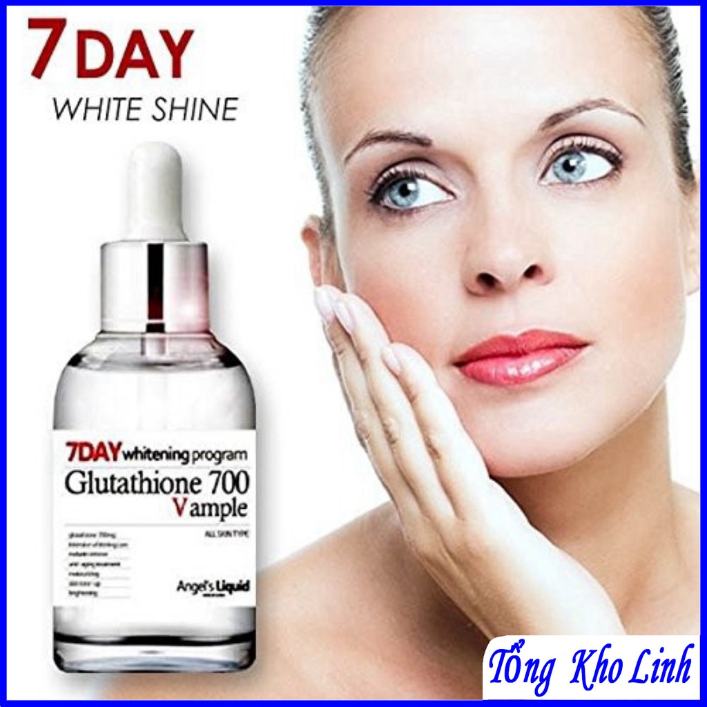 Huyết thanh trắng da 7day Whitening Program Glutathione 700 V-ample