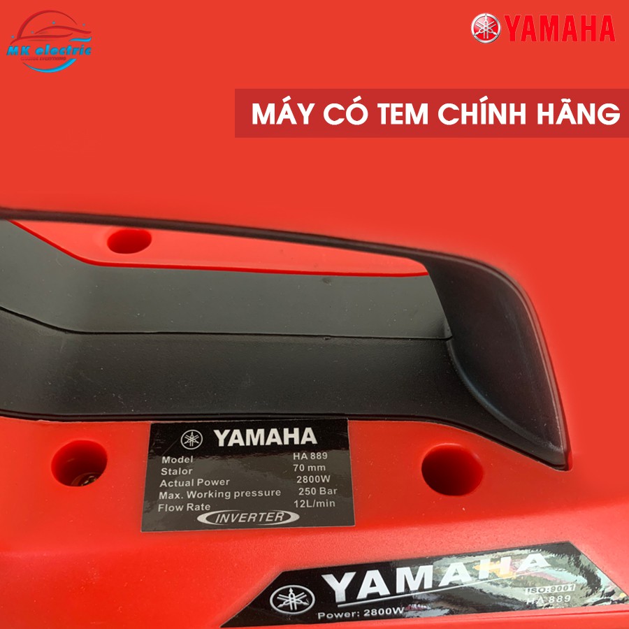 [ BH 24 THÁNG ] Máy rửa xe mini I Máy rửa xe cao áp YAMAHA 2800W HA889 - Có áp chống giật - Chống cháy