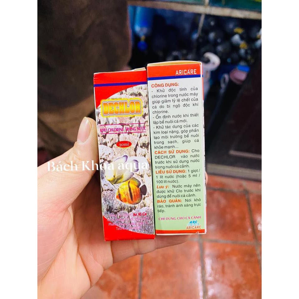 Khử độc tính Chlorine - Dechlor 30ml
