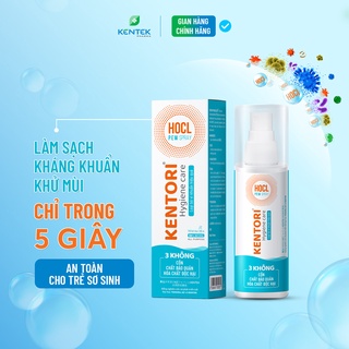 Xịt khuẩn, khử trùng, khử mùi Kentori Hygiene Care (Chai 100ml) | Sạch khuẩn nhanh trong 5 giây
