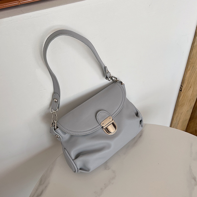 Túi Xách Da Mềm Cỡ Lớn Có 2 Dây Khóa Phong Cách Vintage