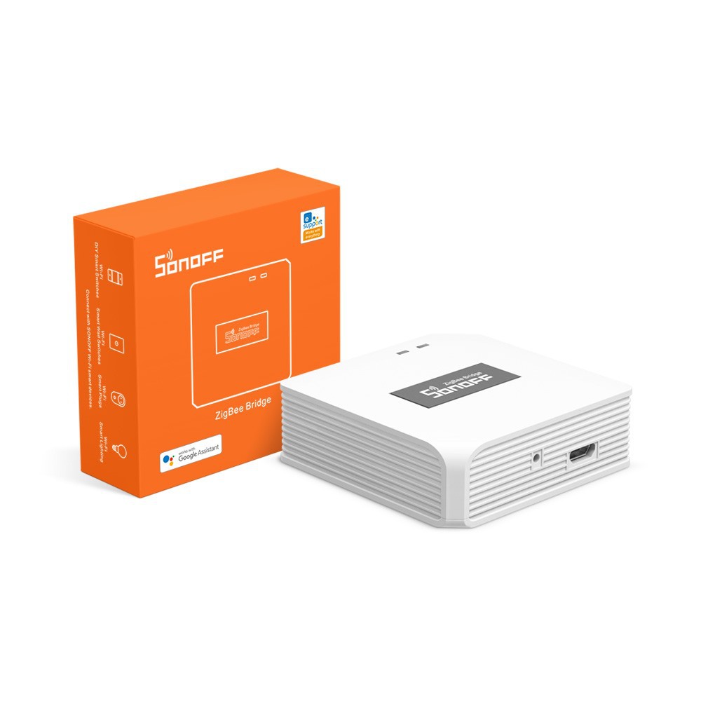 Bộ trung tâm hub Sonoff zbbridge zigbee 3.0 và cảm biến cửa, chuyển động Snzb