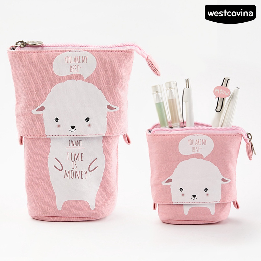 [Hot]✍Ốp Túi Vải Canvas In Họa Tiết Hoạt Hình Dễ Thương Có Thể Điều Chỉnh Tiện Dụng