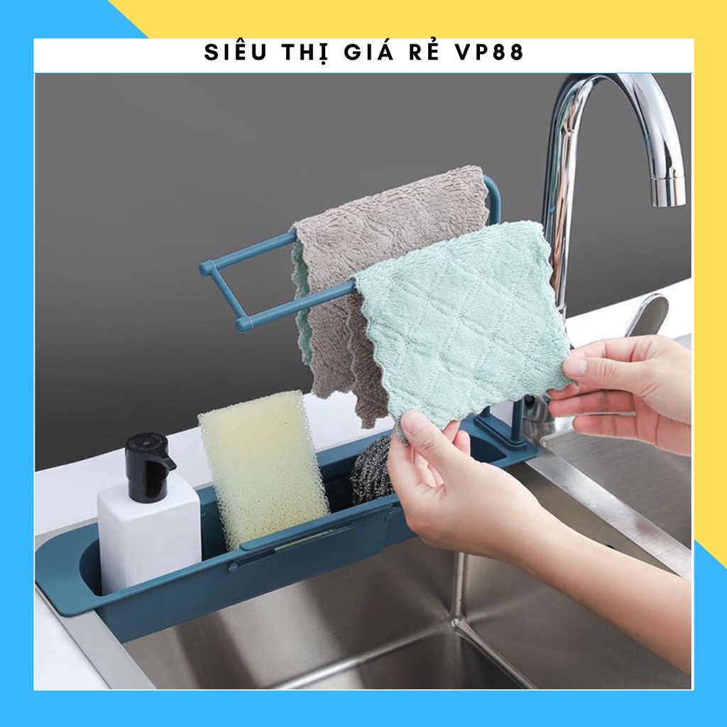 * 𝗖𝗛𝗨𝗔̂̉𝗡 𝗟𝗢𝗔̣𝗜 𝟭*Giá Để Giẻ Rửa Bát - Khay Để Đồ Rửa Chén Bát 88204 SIÊU THỊ GIÁ RẺ