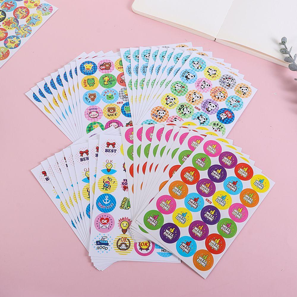 GOGOUP Bộ 240 Miếng Dán Khen Thưởng Động Vật