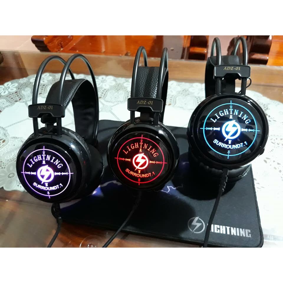 TAI NGHE GAMING LIGHTNING ADZ01 - GIẢ LẬP ÂM THANH 7.1 | WebRaoVat - webraovat.net.vn