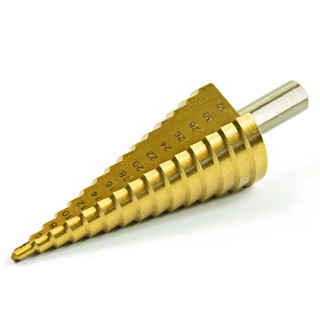 Bộ mũi khoan tháp 3 chiếc V2, thép HSS titan, khoan 15 size 4-32mm, chất lượng cao