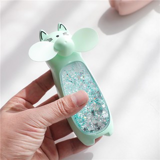Quạt Hình Thú Mini Có Đèn Led 2in1