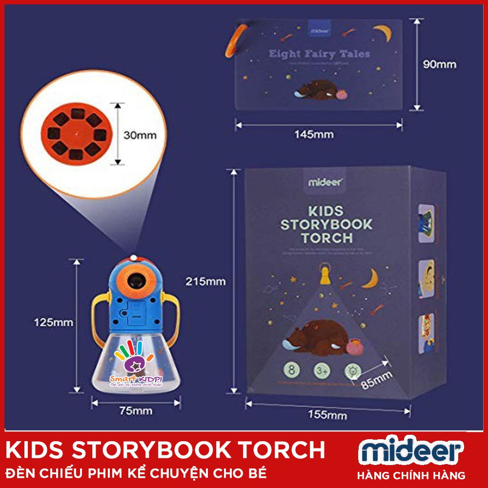 Đèn Pin Kể Chuyện Mẫu Mới Nhất Chính hãng MIDEER -STORY BOOK TORCH DC14shop ĐỒ CHƠI NGỌC ANH