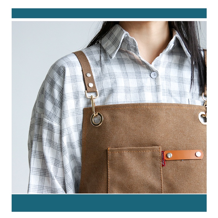 Tạp Dề Denim Cao Cấp Phong Cách Vitage, Tạp Dề Baber, Phục Vụ Quán Cafe, Gia Đình Dành Cho Nam Và Nữ - Maydecor