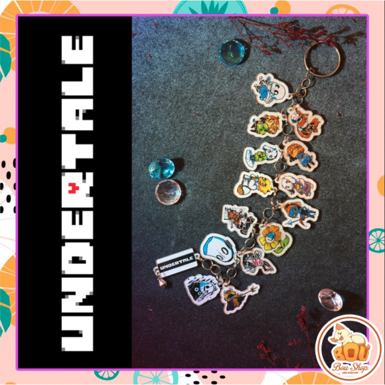 Móc khóa dây Undertale Game Goods Acrylic Mica