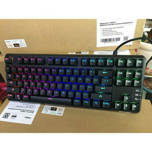 [HÀNG CHÍNH HÃNG] Bàn phím cơ Fuhlen M87s RGB blue switch- Phím cơ TKL giá rẻ bảo hành 2 năm lỗi 1 đổi 1 trong 10 ngày