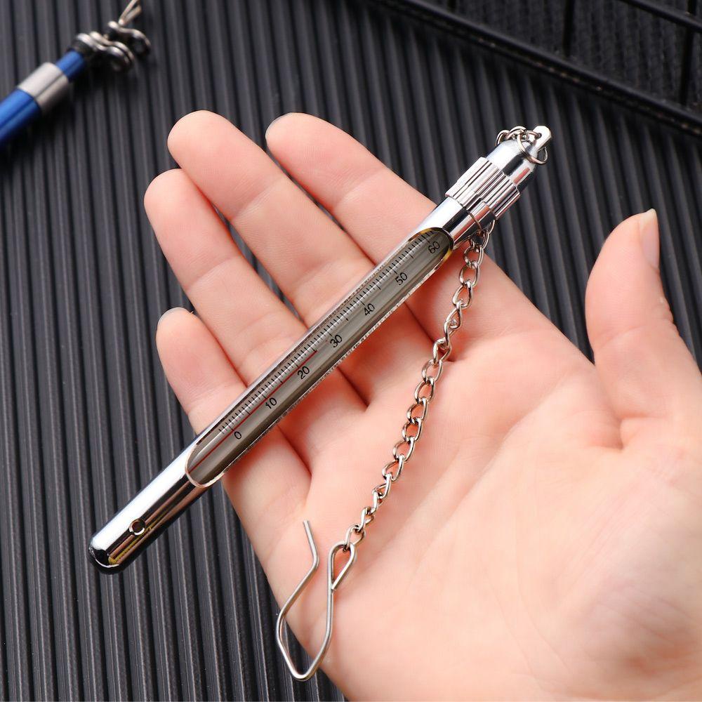 Nhiệt Kế LAKAMIER Câu Cá Kèm Móc Khóa Chất Lượng Cao