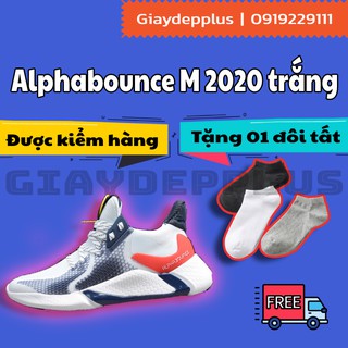 Giày Thể Thao Adidas Alphabounce M 2020 Trắng Xanh