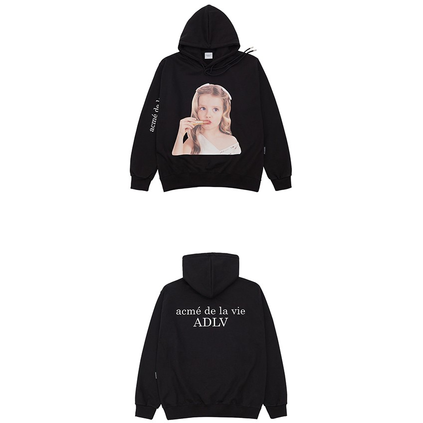 ÁO KHOÁC CÓ MŨ  ADLV BABY FACE HOODIE BLACK LIP STICK