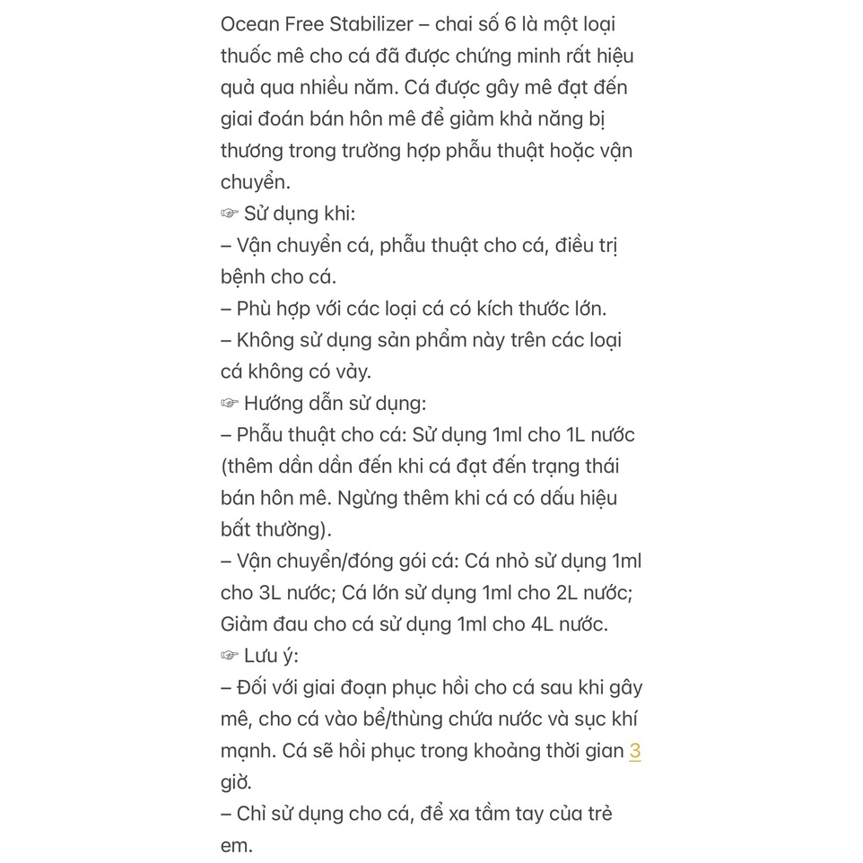 Chai Số 6 Cho Cá Rồng