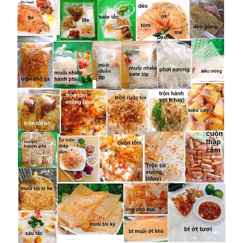 Nhiều Vị Bánh Tráng Tây Ninh -muối nhiễn - sate - me - bơ - ruốc - tỏi - phomai - xike - trộn thập cẩm