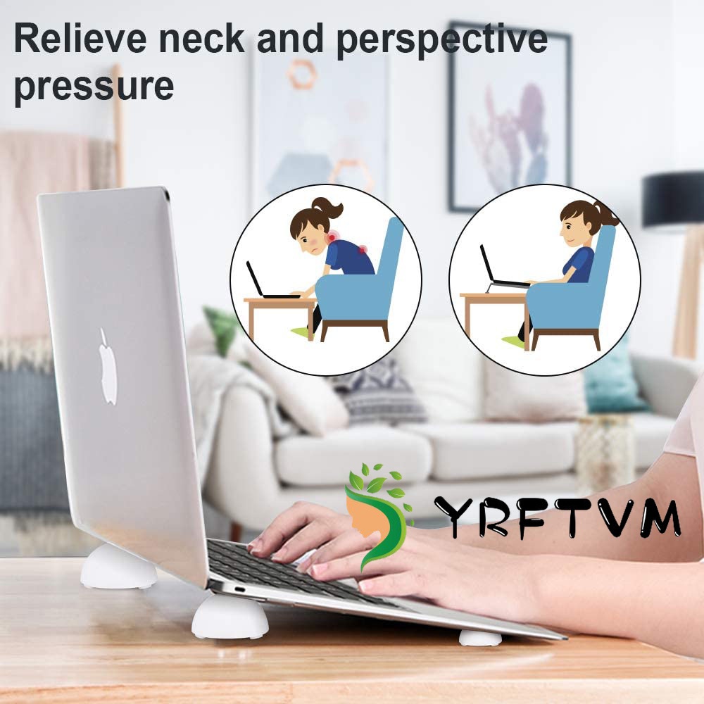Bộ 4 Chân Đế Silicone Cho Laptop/Máy Tính Bảng 0.6-1cm