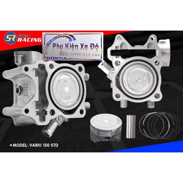 Full bộ lòng piston bạc vario 150 trái 58