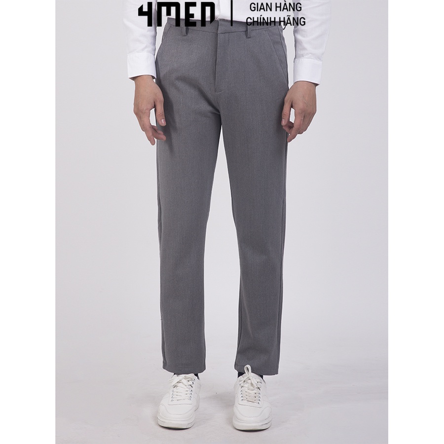 Quần Tây Nam Slim-Cropped Cao Cấp 4MEN QT154 thoải mái, trẻ trung