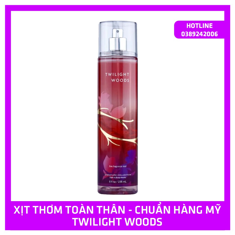 Xịt thơm toàn thân Bath & Body Works Fragrance Mist Fine Fragrance Mist, 8.0 Ounce - 236ml