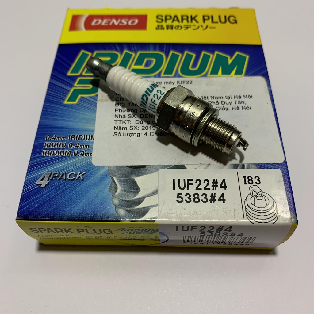 Bugi bạch kim cho Sirius - DENSO IRIDIUM POWER IUF22