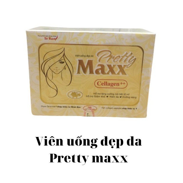 Viên Uống Đẹp Da Pretty Maxx Cellagen++, Dưỡng Mịn Màng, Đẹp Kiêu Sa [chính hãng]