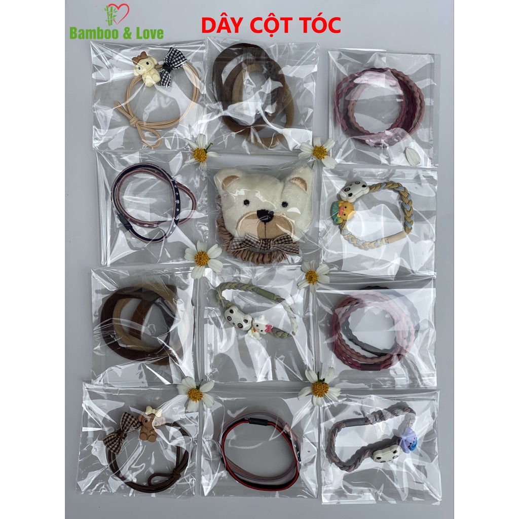 Dây cột tóc co giãn, dễ thương, đa dạng mẫu