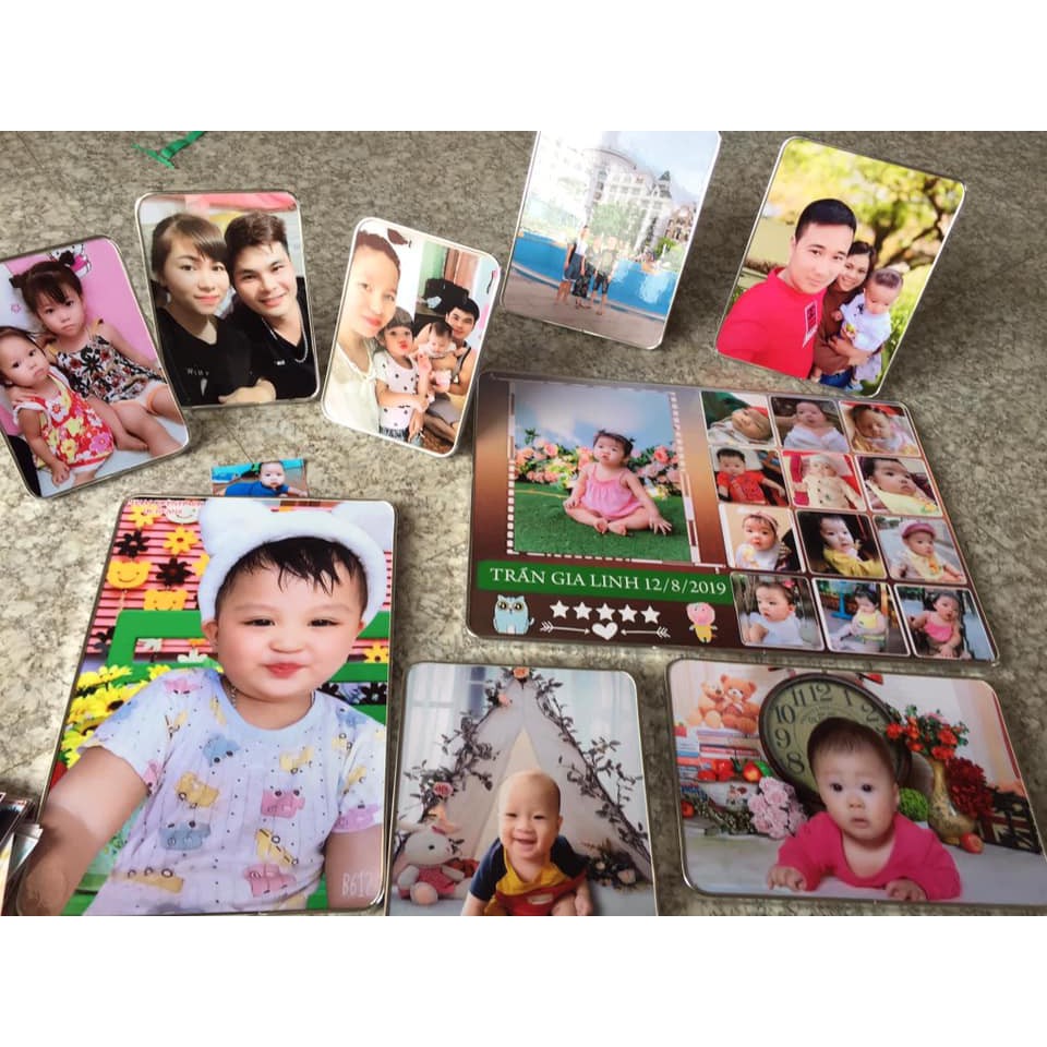 In ảnh tráng gương ép gỗ