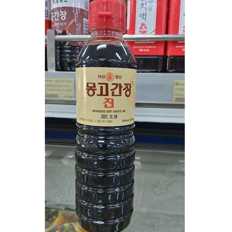 Xì dầu chấm hàn quốc MONGGO 500ML - 몽고 진간장