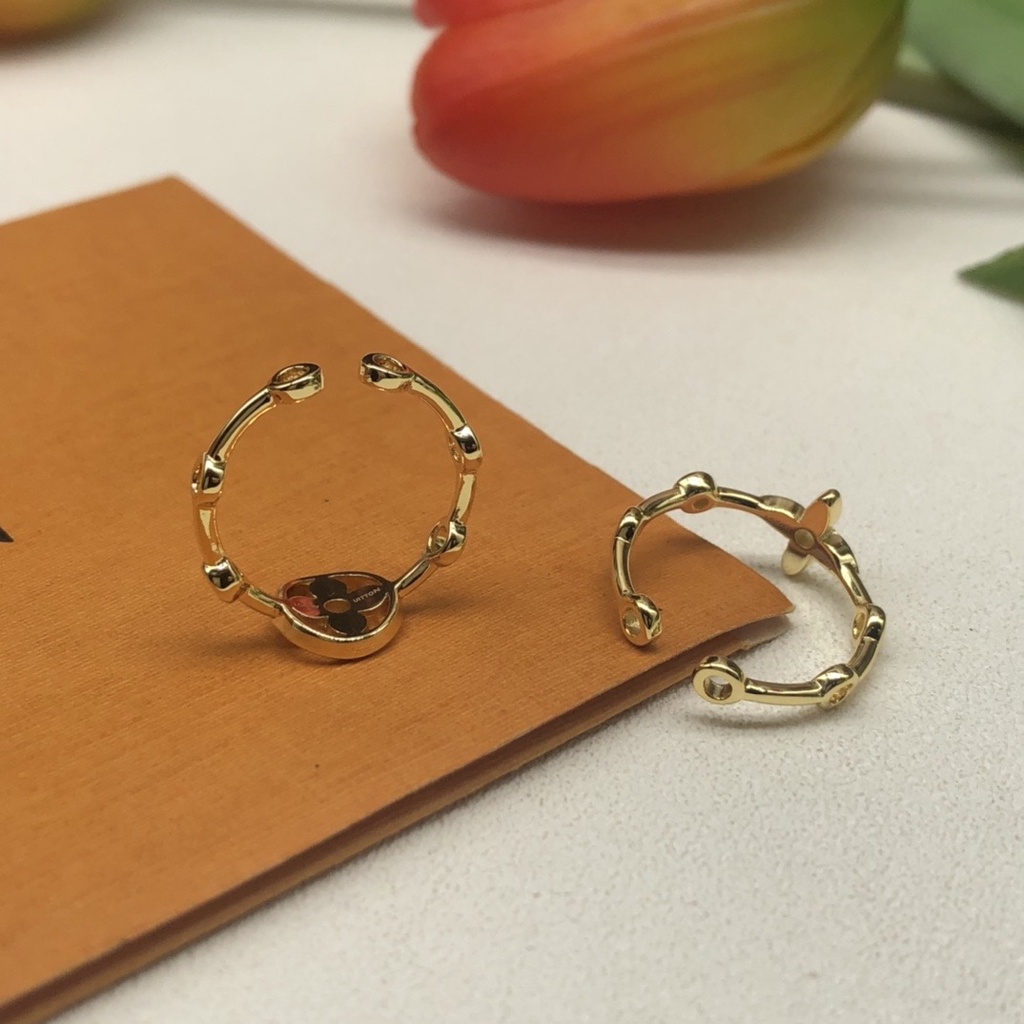 Nhẫn Thời Trang Louis Vuitton in Chữ 2 Trong 1 Thanh Lịch Đáng Yêu