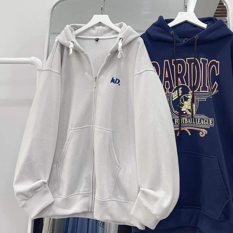 Hodie Zip HD bông dày dặn form rộng unisex( Ảnh Thật)