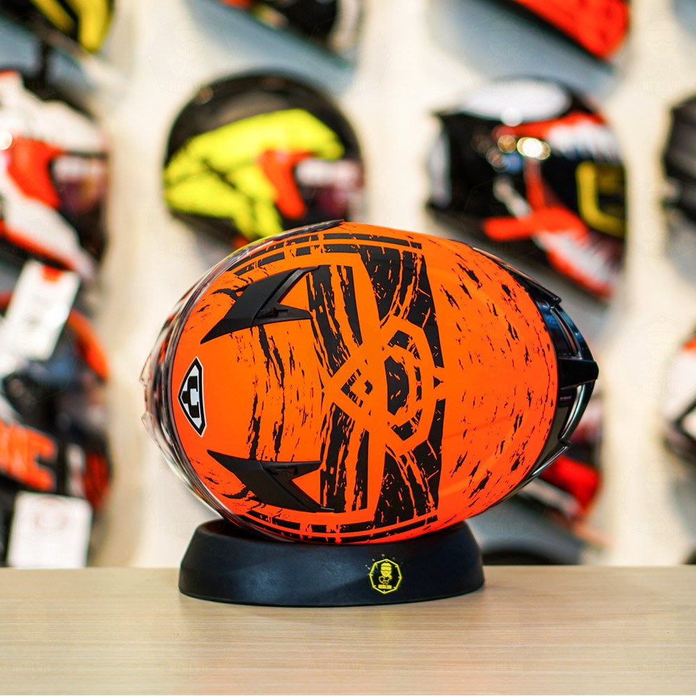 Nón Fullface Yohe 978 Plus Đen Cam Nhám