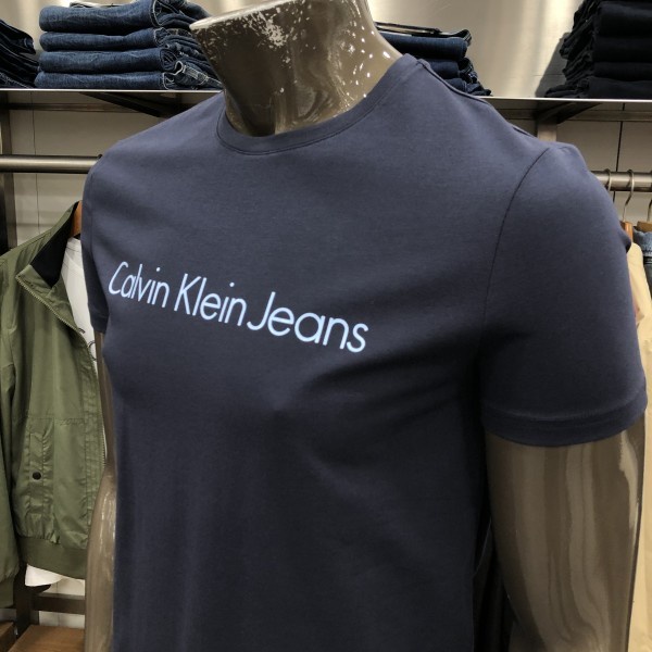 Áo Thun Ngắn Tay In Chữ Calvin Klein Đơn Giản Thời Trang Cho Nam315042