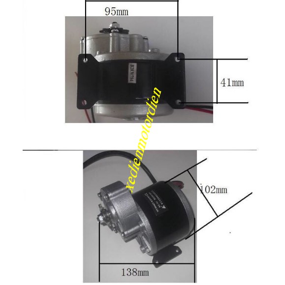 Động cơ 24v350w giảm tốc MY1016Z3, hàng chất lượng