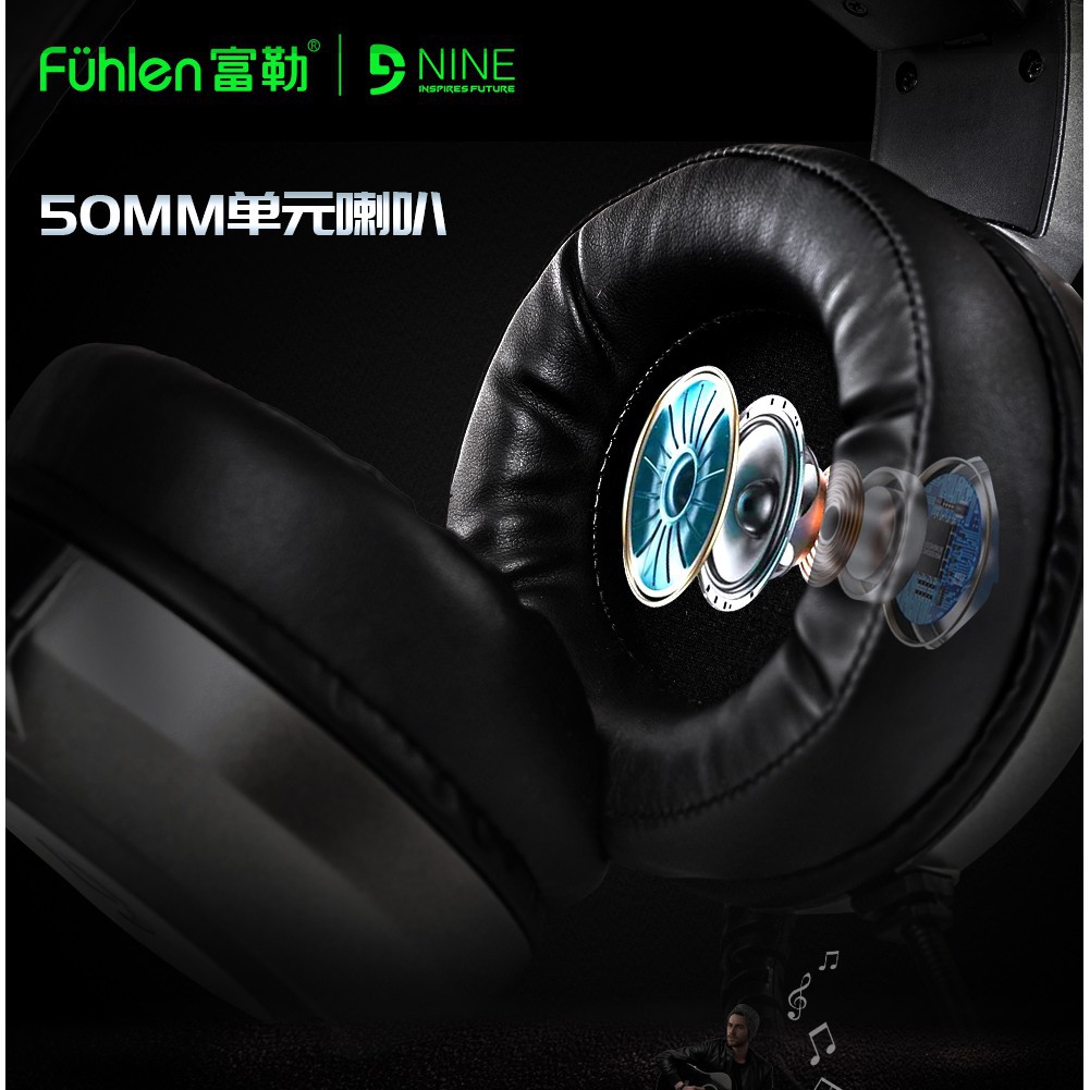 Tai nghe Gaming Fuhlen H300 Gray led RGB | BigBuy360 - bigbuy360.vn