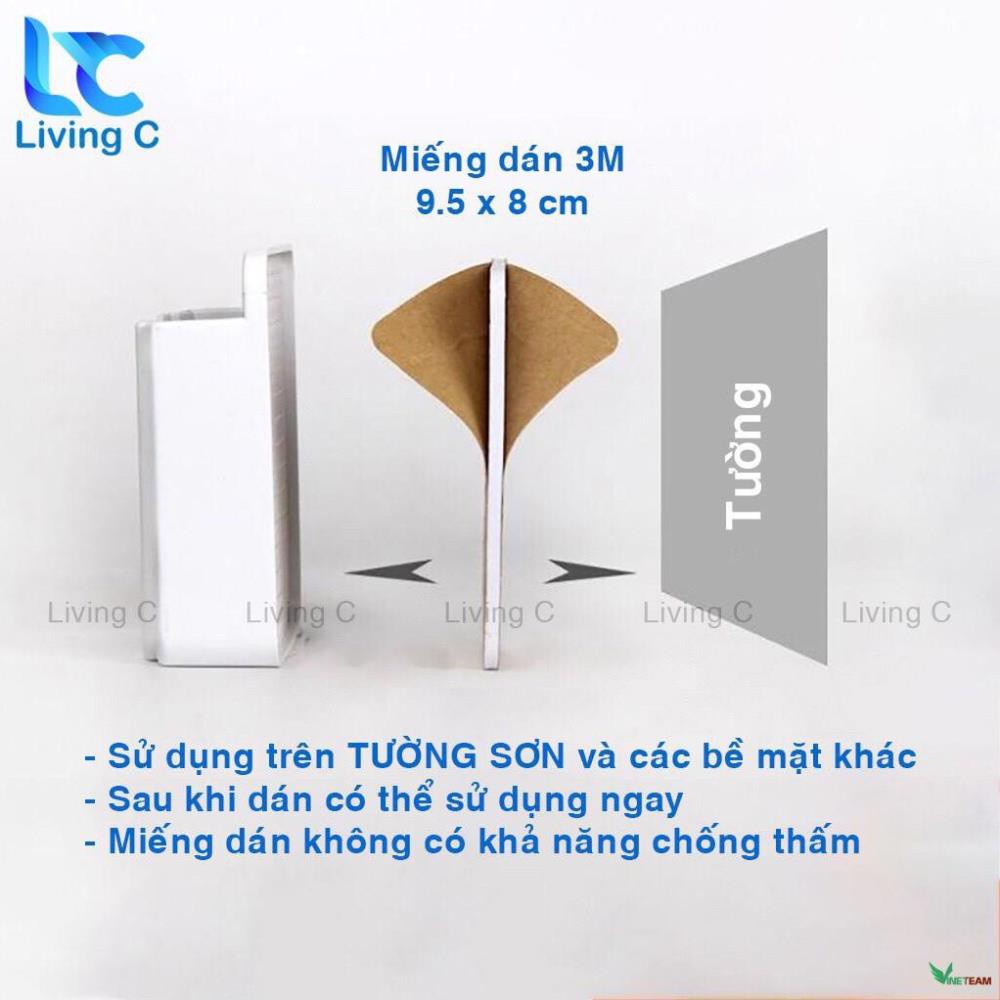 Combo 3 chiếc Giá đỡ DÁN tường tiện ích, đỡ điện thoại khi sạc, đỡ điều khiển tivi... -dc4496