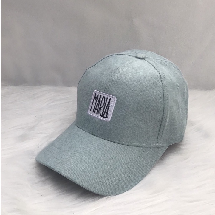 Mũ lưỡi trai nữ Nón kết thêu chữ Maria chất cotton cao cấp form unisex nam nữ