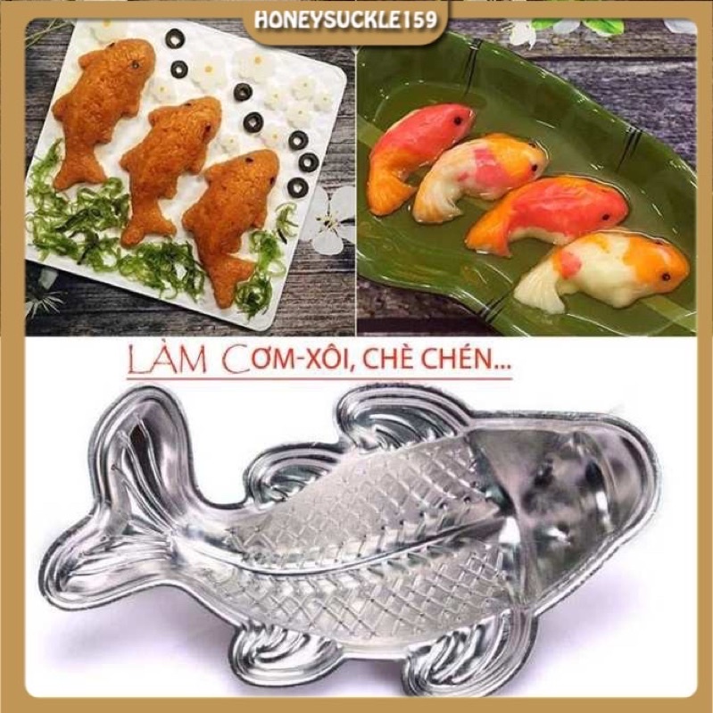 Khuôn xôi/cơm/thạch hình cá