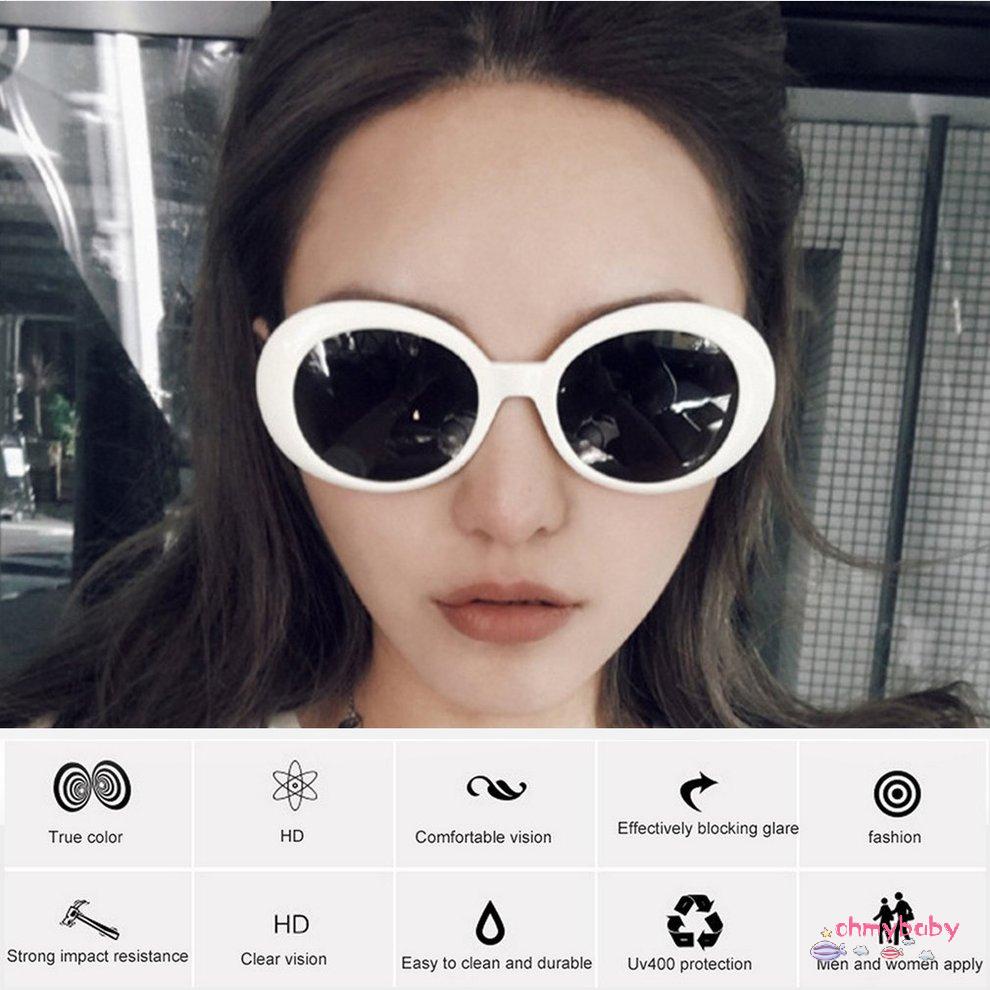 Bold Retro Oval Mod Gọng kính dày Kính râm Clout Goggles với ống kính tròn 51mm [8/13]