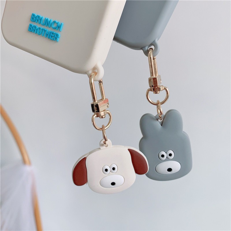 iPhone case iPhone 11 Pro Max / iPhone12 / iPhone X case / iPhone 7 Plus / iPhone 8 / iPhone 6 / iPhone 11 dog pendant anti-drop mobile phone case silicone soft shell